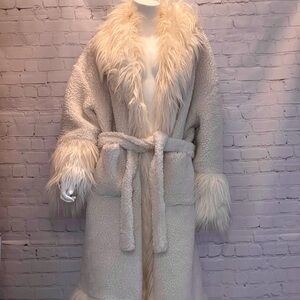 ❤️ Faux Shearling TEDDY COAT with Fur Trim